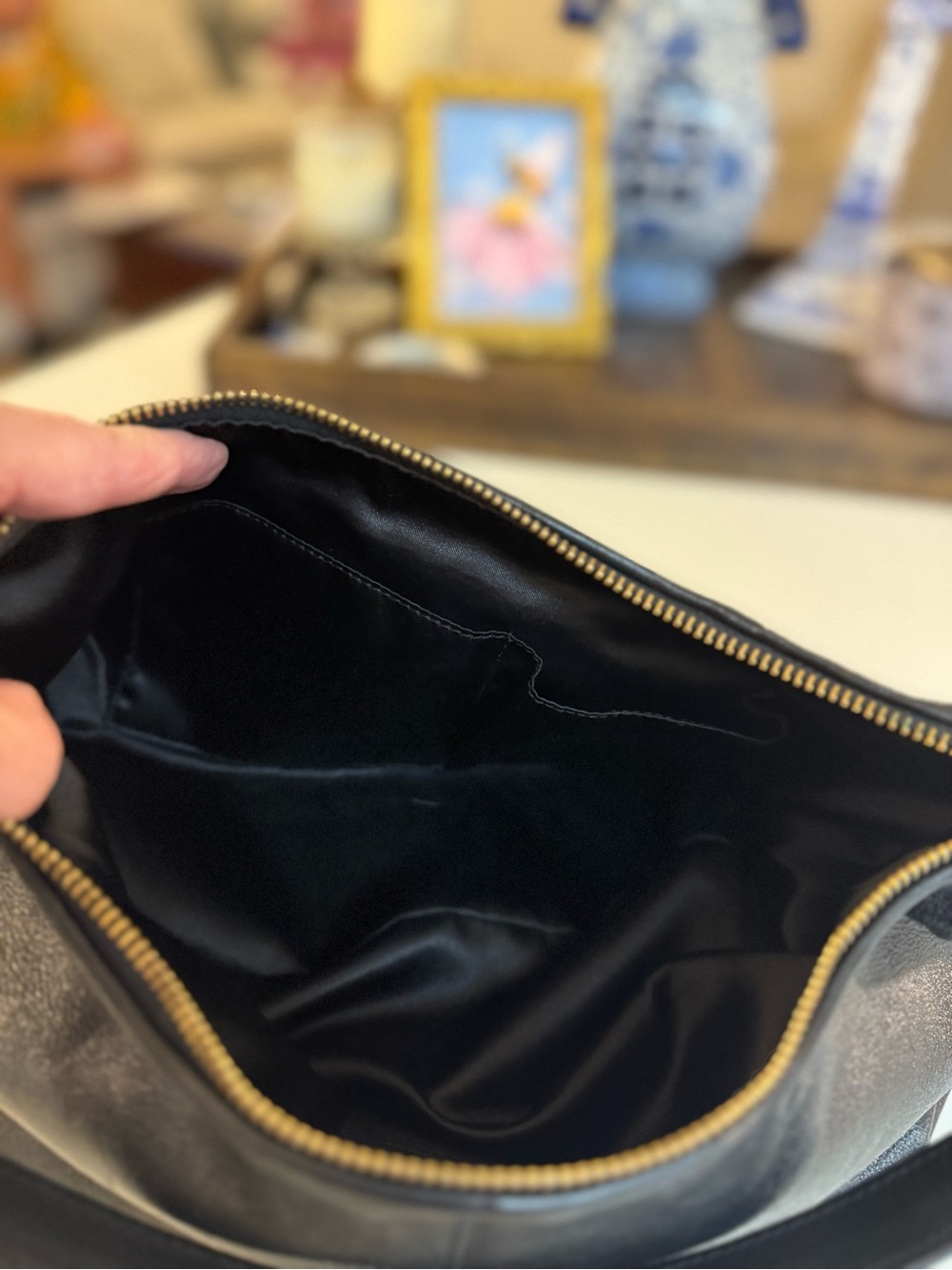 🖤 COACH Y2K ASHLEY BLACK LEATHER SHOULDER BAG! - Picture 8 of 11